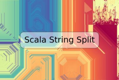 Scala String Split