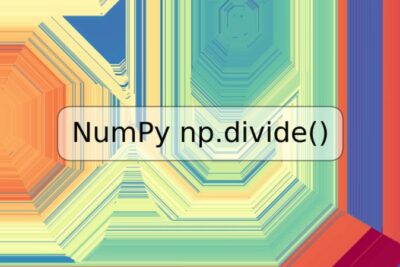 NumPy np.divide()