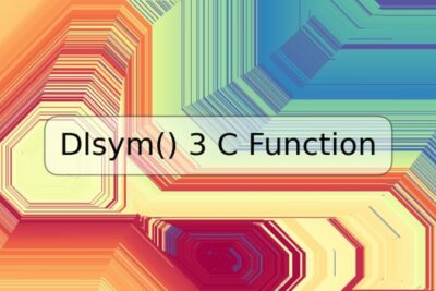 Dlsym() 3 C Function