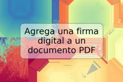 Agrega una firma digital a un documento PDF