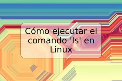 Cómo ejecutar el comando 'ls' en Linux
