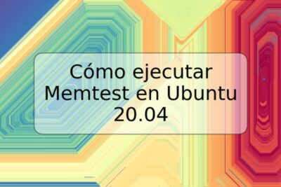 Cómo ejecutar Memtest en Ubuntu 20.04