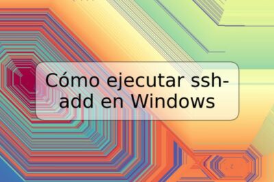 Cómo ejecutar ssh-add en Windows