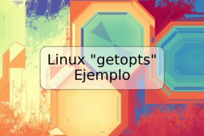 Linux "getopts" Ejemplo