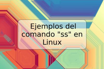 Ejemplos del comando "ss" en Linux