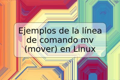 Ejemplos de la línea de comando mv (mover) en Linux
