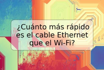 ¿Cuánto más rápido es el cable Ethernet que el Wi-Fi?