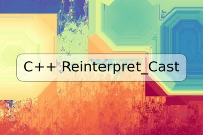 C++ Reinterpret_Cast