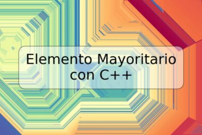 Elemento Mayoritario con C++