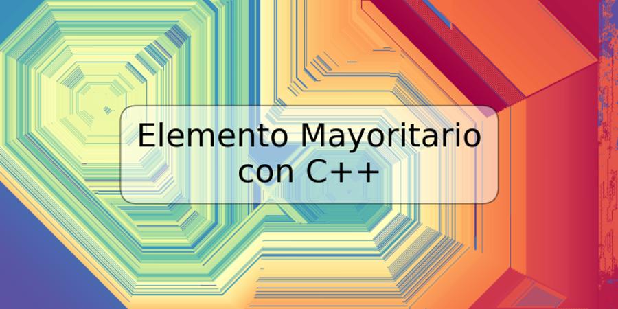 Elemento Mayoritario con C++