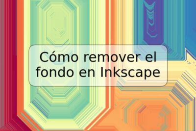 Cómo remover el fondo en Inkscape
