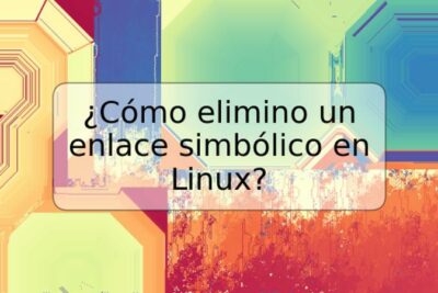 ¿Cómo elimino un enlace simbólico en Linux?