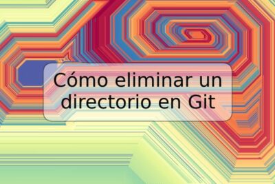 Cómo eliminar un directorio en Git