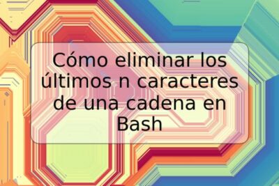 Cómo eliminar los últimos n caracteres de una cadena en Bash