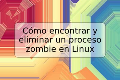 Cómo encontrar y eliminar un proceso zombie en Linux
