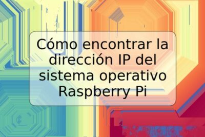 Cómo encontrar la dirección IP del sistema operativo Raspberry Pi