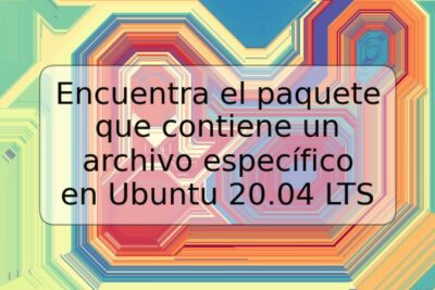 Encuentra el paquete que contiene un archivo específico en Ubuntu 20.04 LTS
