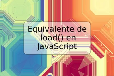 Equivalente de .load() en JavaScript