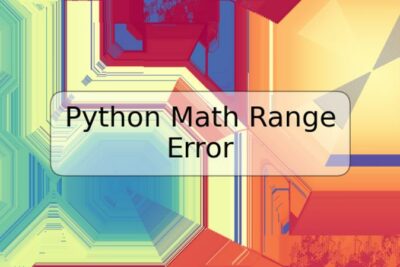 Python Math Range Error