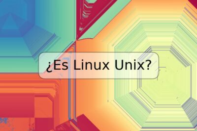 ¿Es Linux Unix?