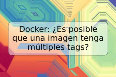 Docker: ¿Es posible que una imagen tenga múltiples tags?
