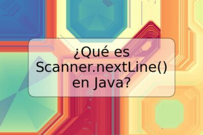 ¿Qué es Scanner.nextLine() en Java?