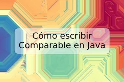 Cómo escribir Comparable en Java