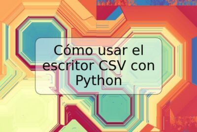 Cómo usar el escritor CSV con Python