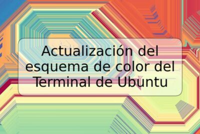 Actualización del esquema de color del Terminal de Ubuntu