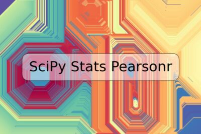 SciPy Stats Pearsonr