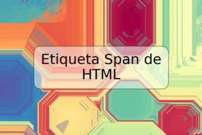 Etiqueta Span de HTML