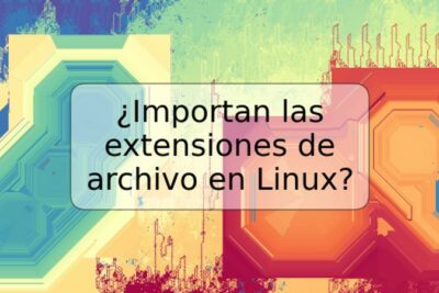 ¿Importan las extensiones de archivo en Linux?