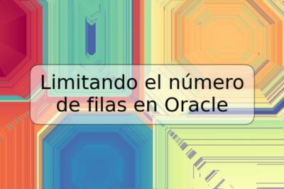 Limitando el número de filas en Oracle