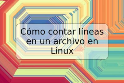 Cómo contar líneas en un archivo en Linux
