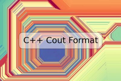 C++ Cout Format
