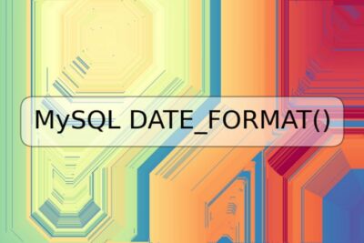 MySQL DATE_FORMAT()