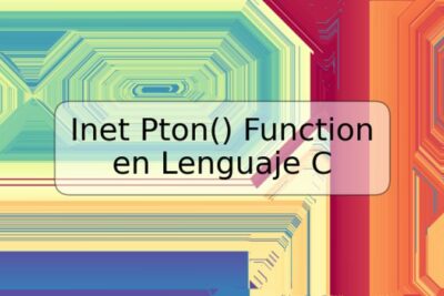 Inet Pton() Function en Lenguaje C