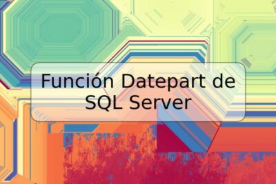Función Datepart de SQL Server