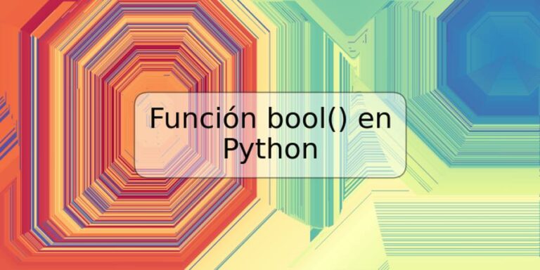 Función Bool En Python Trspos