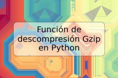 Función de descompresión Gzip en Python