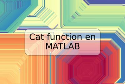 Cat function en MATLAB