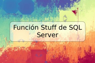 Función Stuff de SQL Server