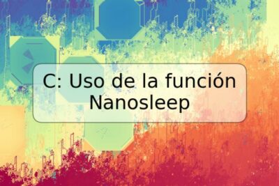 C: Uso de la función Nanosleep