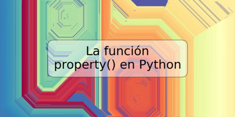 La Función Property En Python Trspos