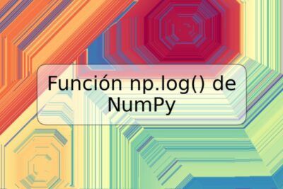 Función np.log() de NumPy