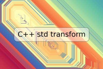 C++ std transform