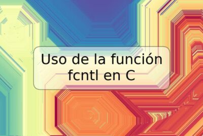 Uso de la función fcntl en C