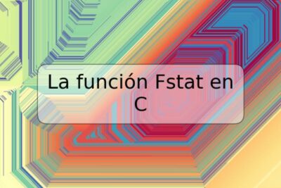 La función Fstat en C
