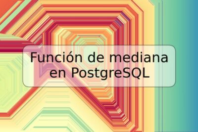 Función de mediana en PostgreSQL