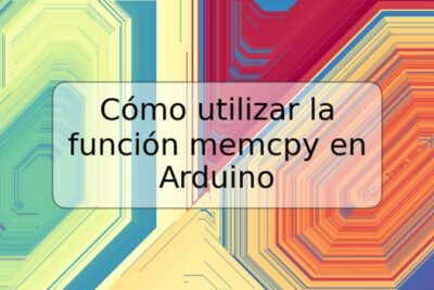 Cómo utilizar la función memcpy en Arduino